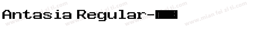 Antasia Regular字体转换
